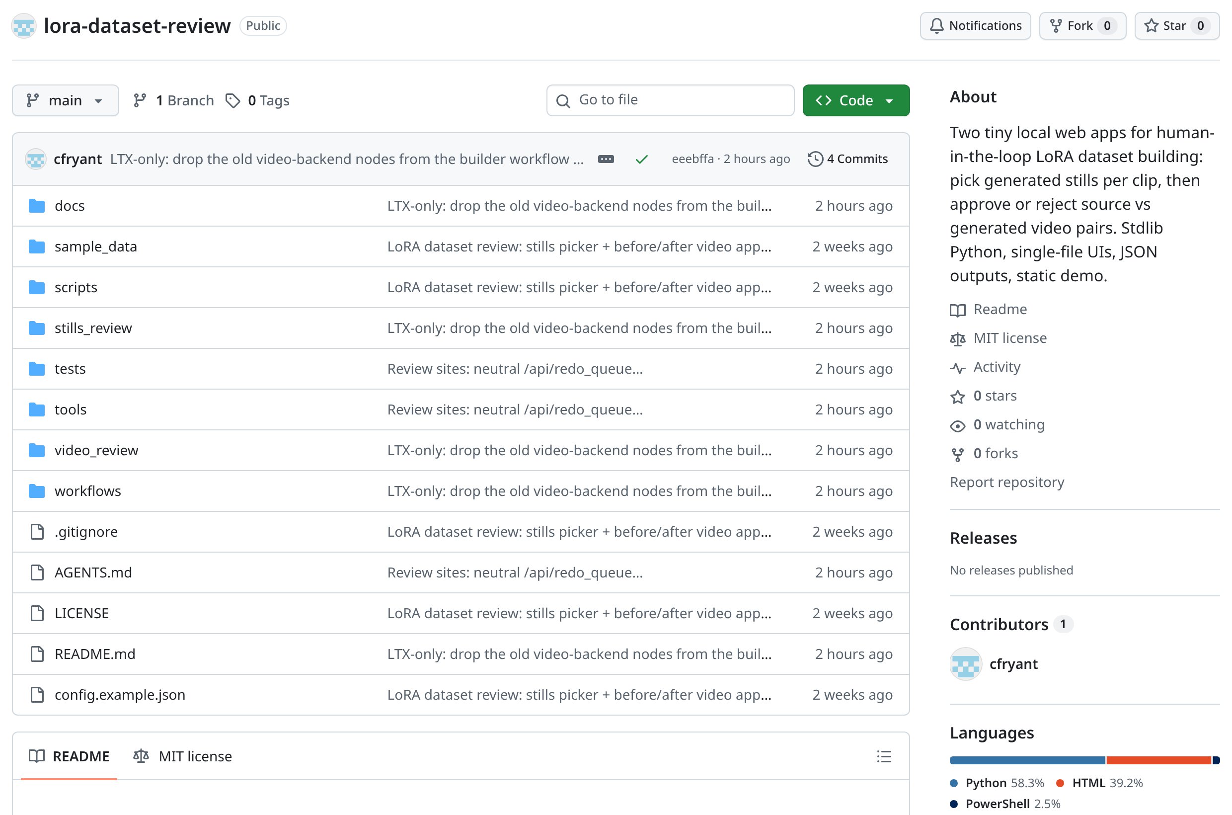 The open-source review site code on GitHub. Grok Bot reads it and sets everything up.