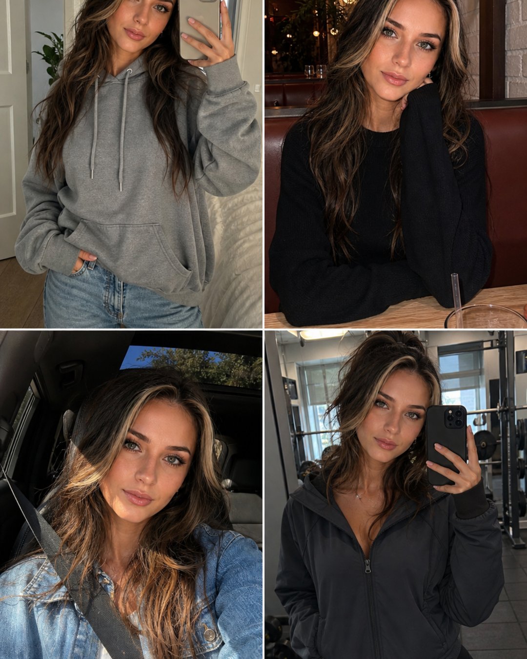 the lifestyle photo dump gives the account ordinary off-stream history instead of endless AI portraits